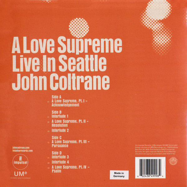 A Love Supreme: Live In Seattle *DINGED* (2xVINYL) | Mint (M) Excellent+ (EX+) - JAZZ *SEALED*