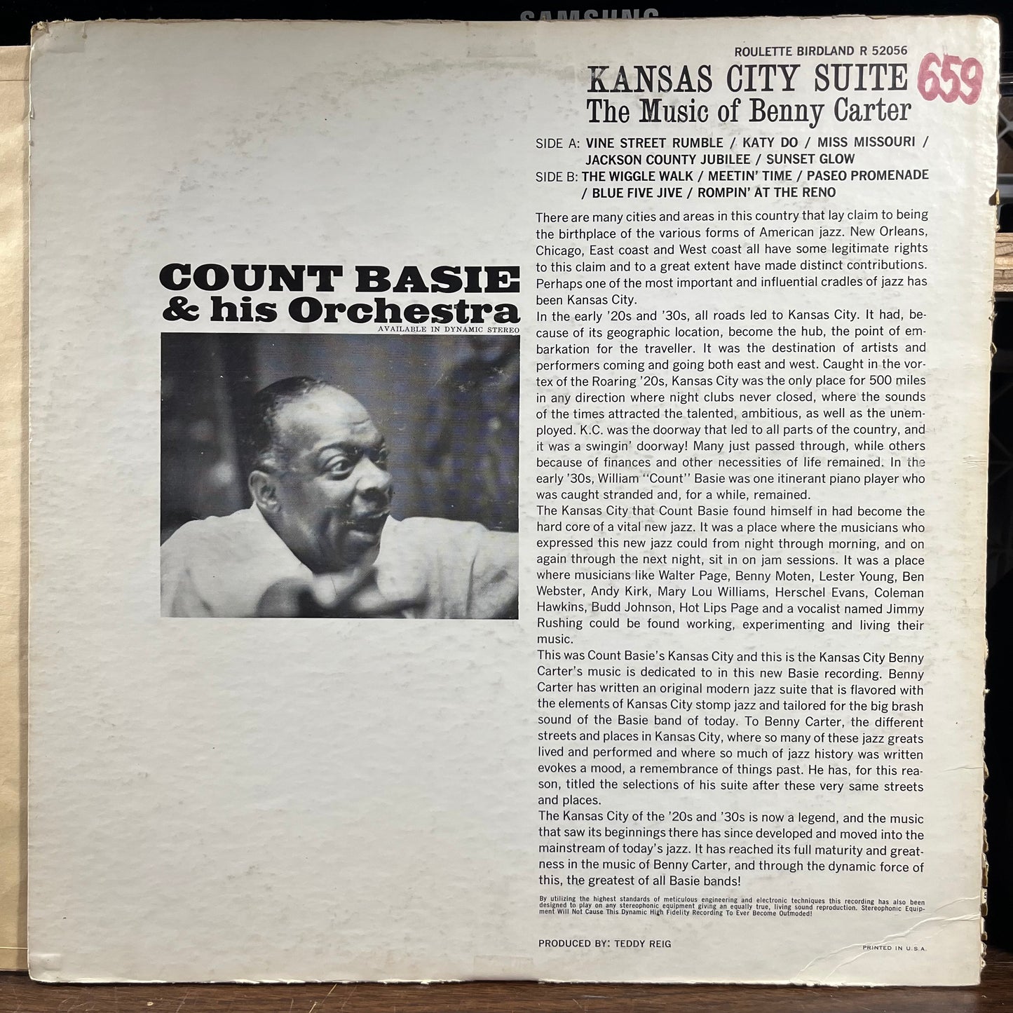 Kansas City Suite - The Music Of Benny Carter (LP) | Excellent+ (EX+) Very Good (VG) - JAZZ / USED *EXCELLENT+*