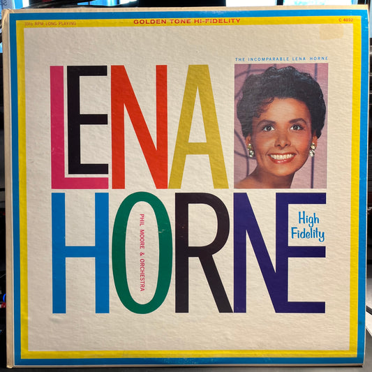 Lena Horne The Incomparable Lena Horne LP Excellent (EX) Excellent (EX)