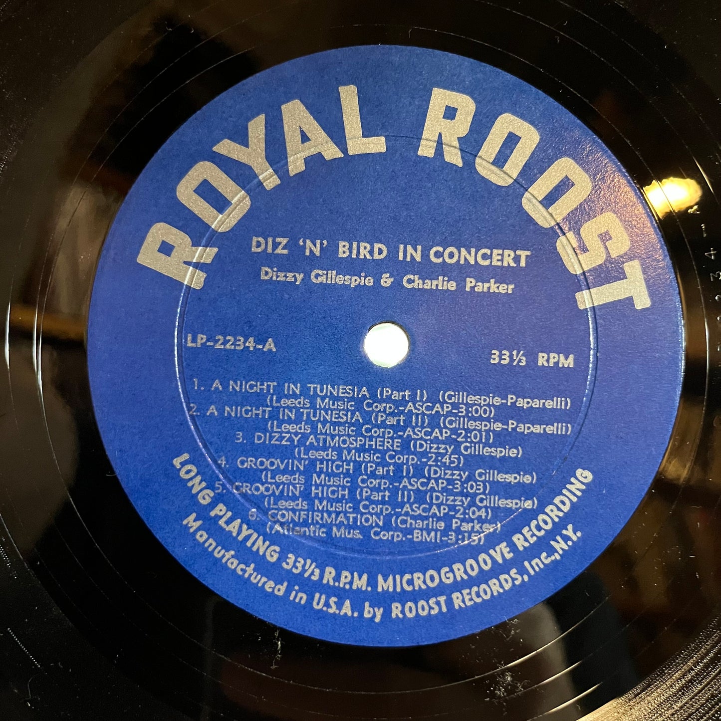 Diz 'N' Bird In Concert (VINYL) | Excellent+ (EX+) Near Mint- (NM-) - JAZZ / USED *EXCELLENT+*