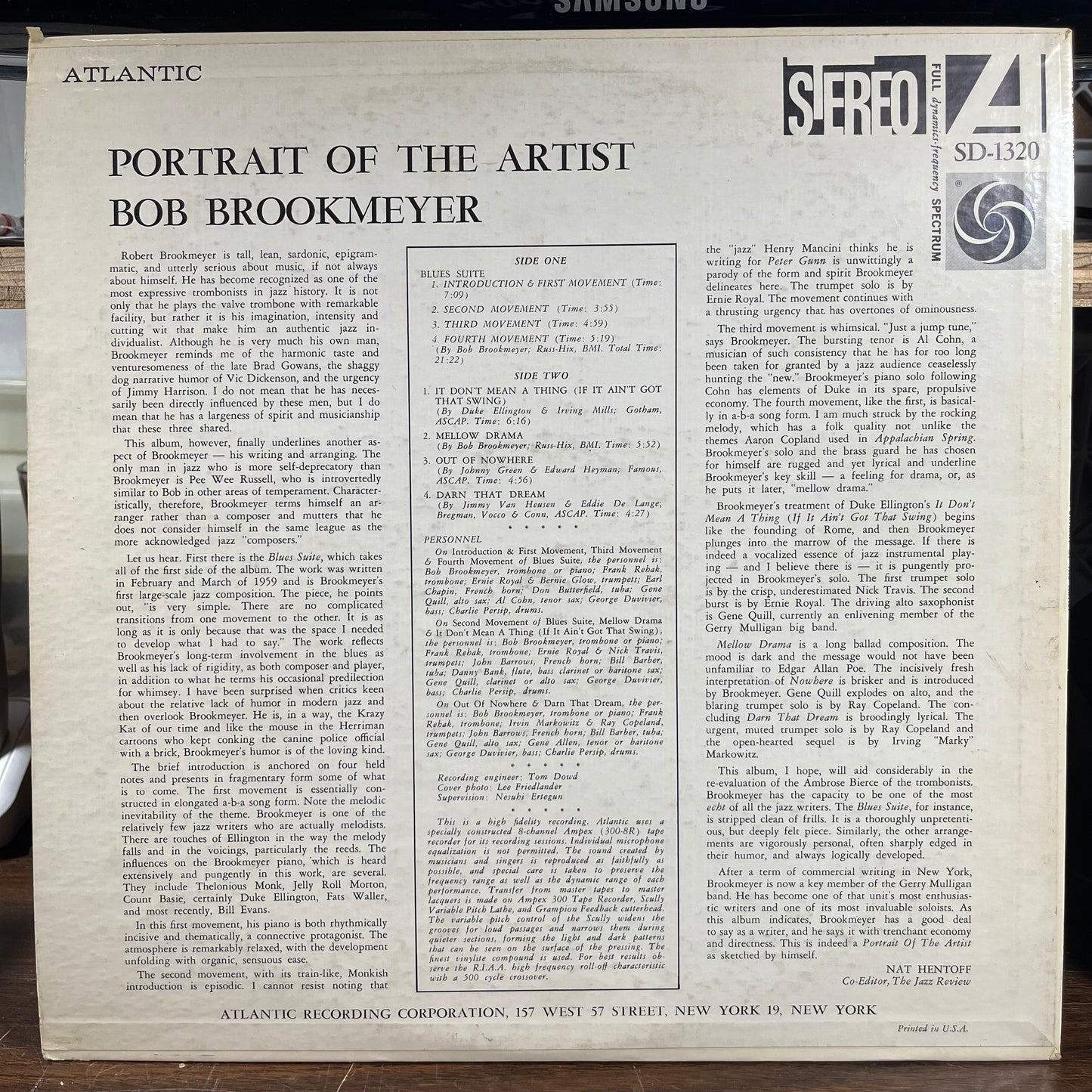 Portrait Of The Artist (LP) | Excellent+ (EX+) Excellent+ (EX+) - JAZZ / USED *EXCELLENT+*