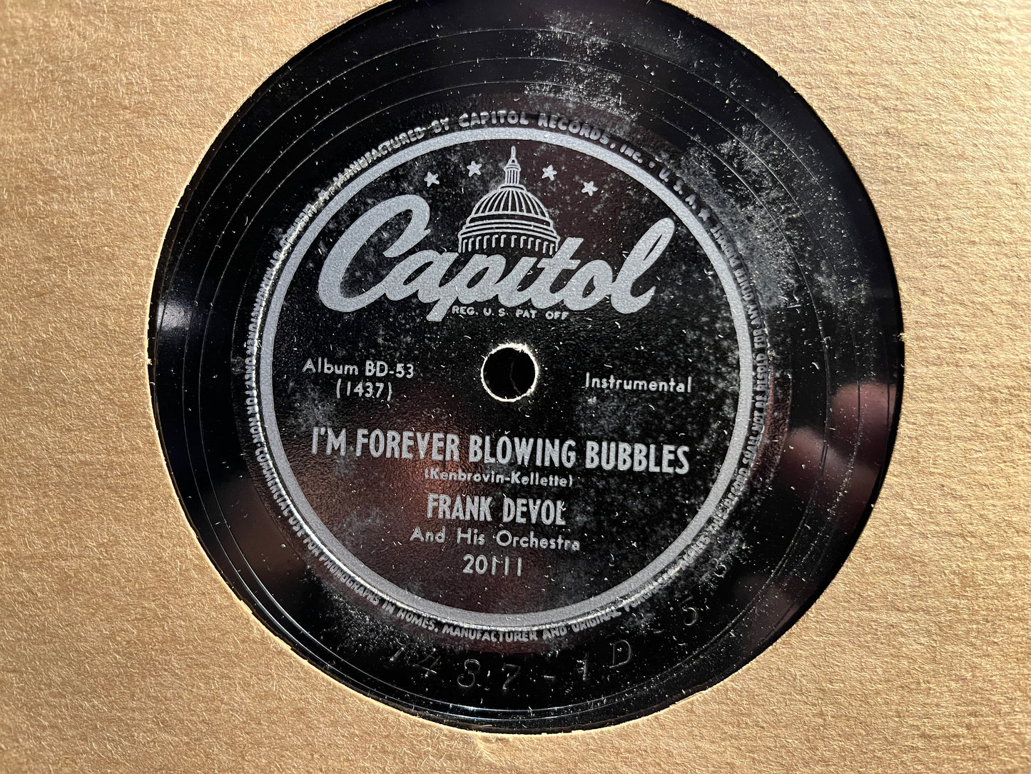 Frank De Vol And His Orchestra - Waltzing On Air *4X10" 78RPM* | Excellent (EX) Very Good (VG) - JAZZ / USED *EXCELLENT+*