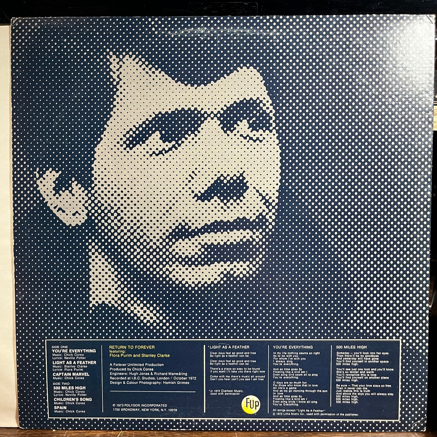 Light As A Feather (VINYL) | Excellent+ (EX+) Excellent (EX) - JAZZ / USED *EXCELLENT+*