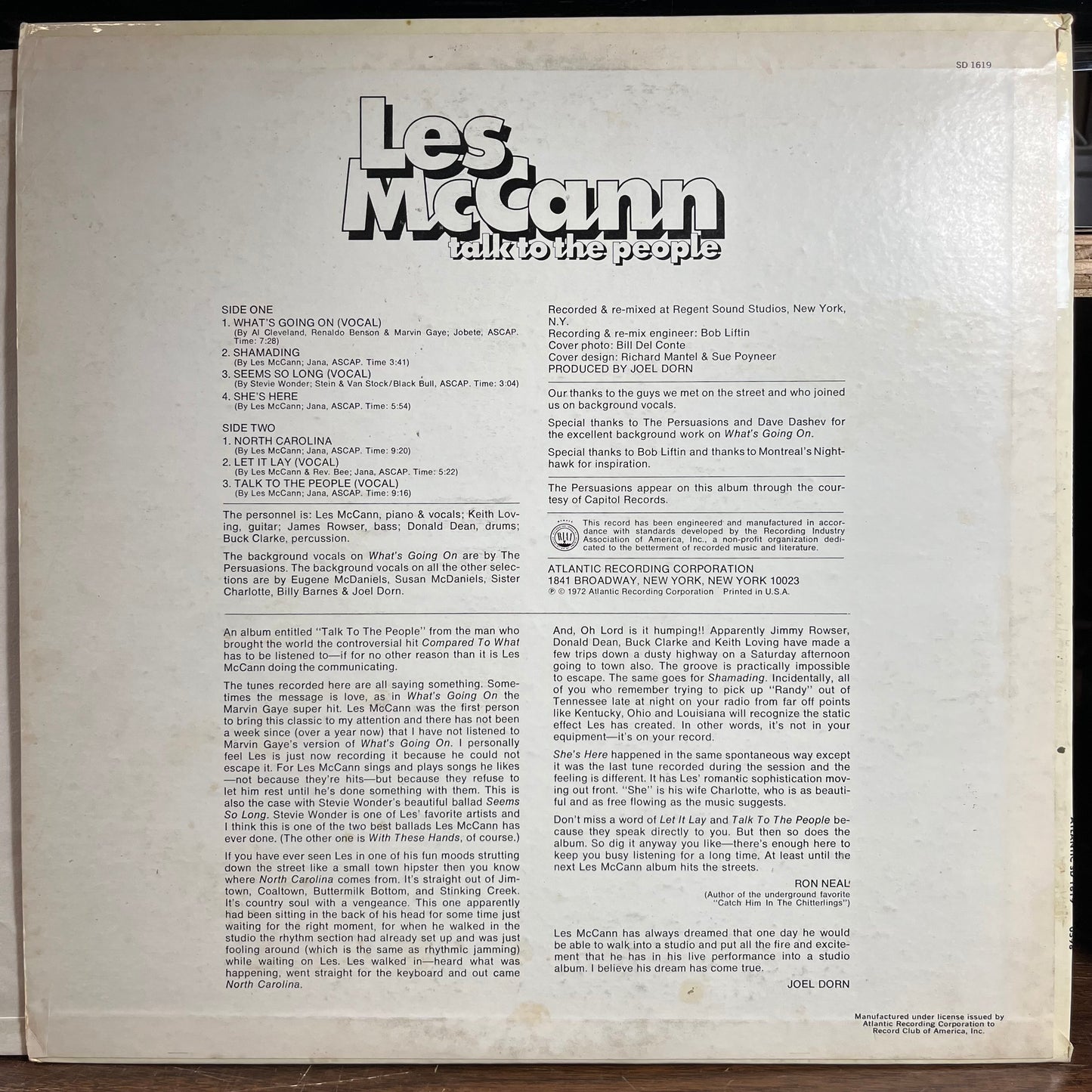 Talk To The People (VINYL) | Excellent+ (EX+) Excellent (EX) - JAZZ / USED *EXCELLENT+*