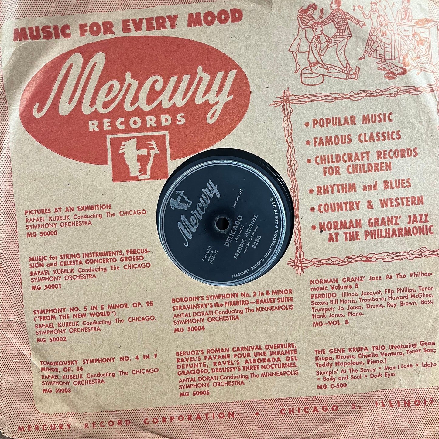 Perfidia / Delicado (10" 78RPM RECORD) | Excellent (EX) Excellent (EX) - JAZZ / USED *EXCELLENT*