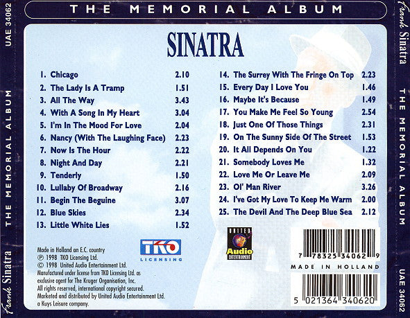 The Memorial Album (BLACK DISC CD) | Excellent (EX) Excellent+ (EX+) - JAZZ / USED *EXCELLENT*