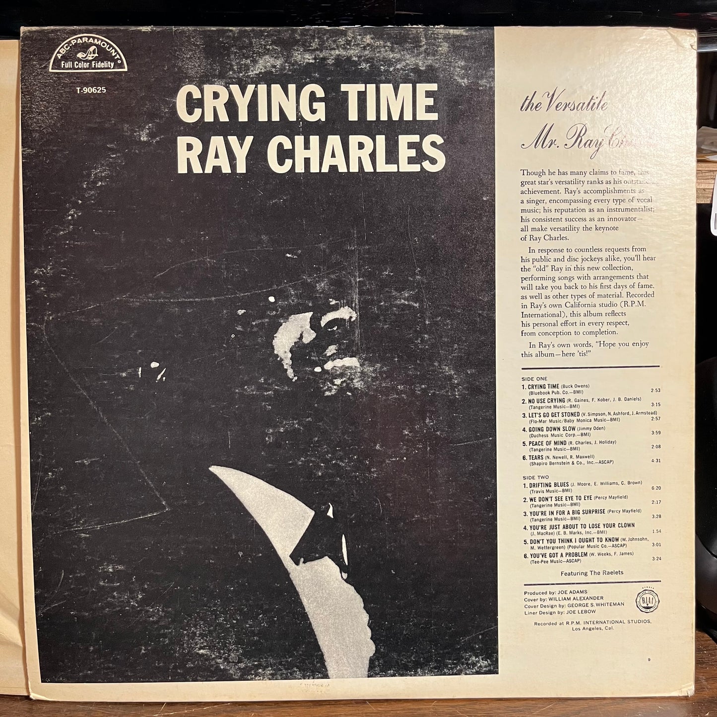 Crying Time (VINYL) | Excellent (EX) Very Good Plus (VG+) - JAZZ / USED *EXCELLENT*