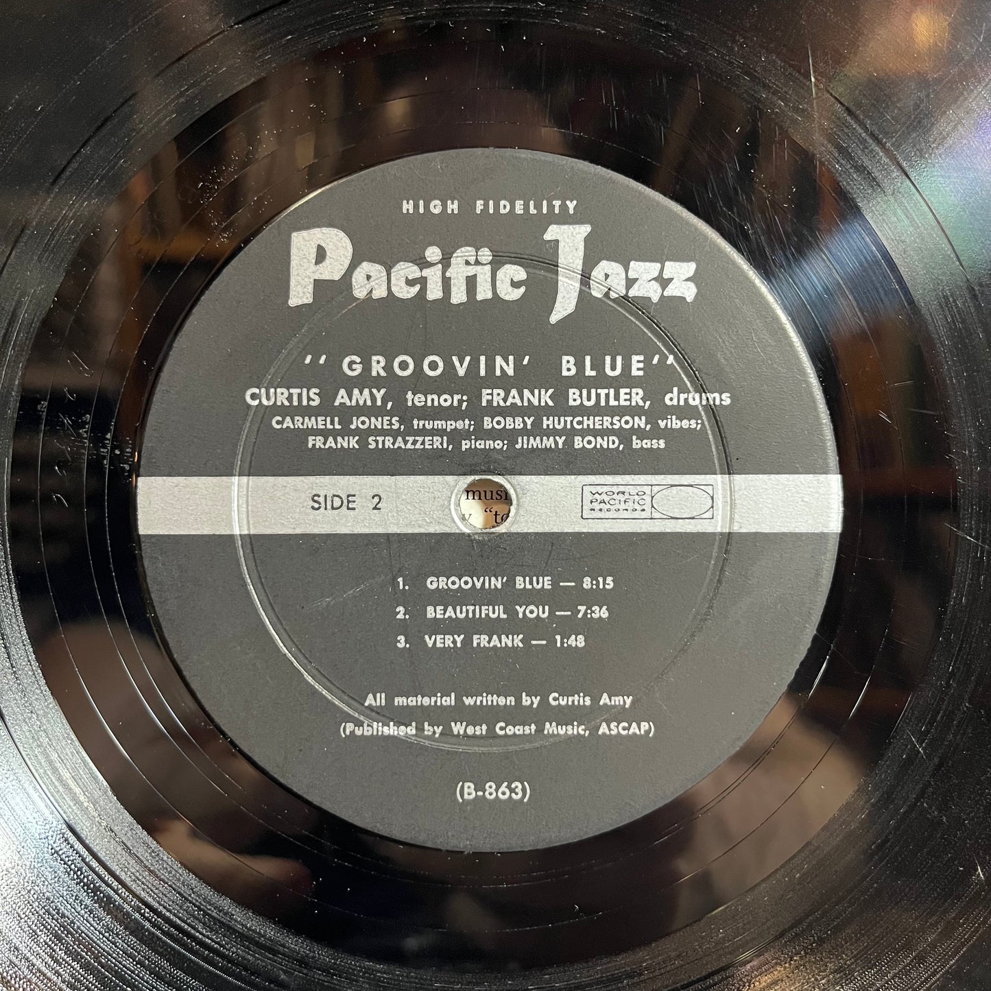 Groovin' Blue (VINYL) | Good Plus Plus (G++) Good Plus (G+) - JAZZ / USED *GOOD++*