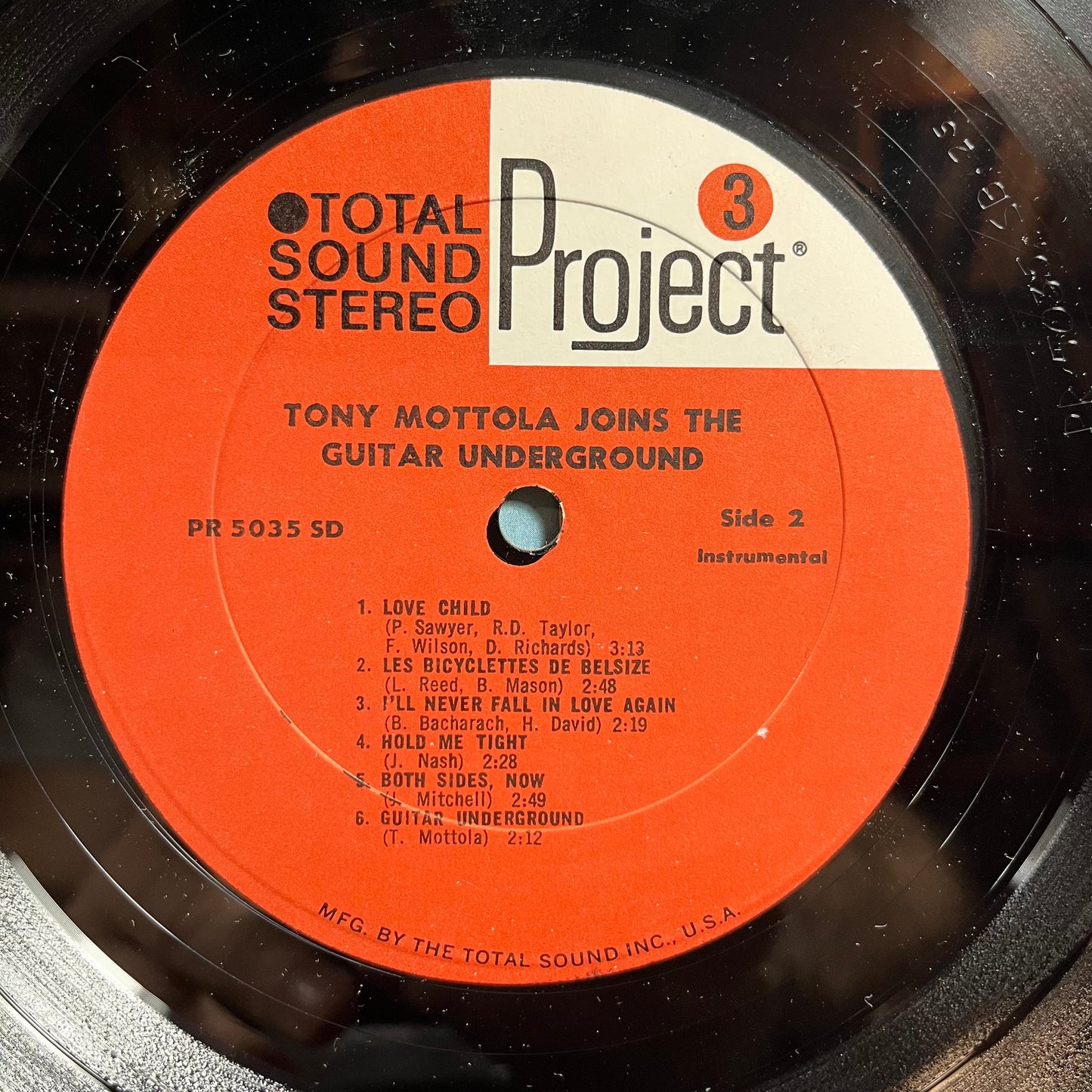 Tony Mottola Joins The Guitar Underground (VINYL) | Near Mint- (NM-) Near Mint (NM) - JAZZ / USED *NEAR MINT-*