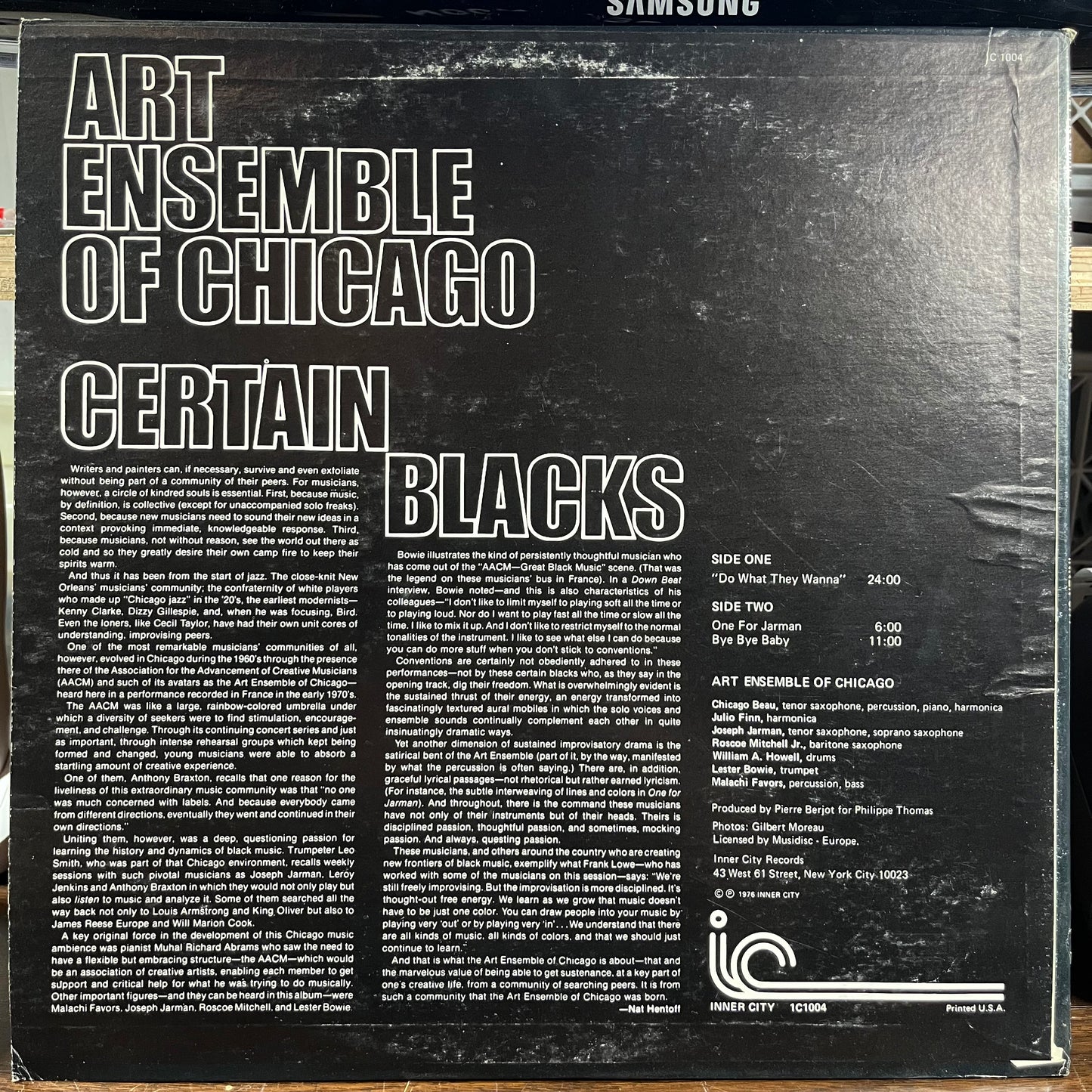 Certain Blacks (LP) | NEAR MINT MINUS (NM-) Excellent (EX) - JAZZ / USED *NEAR MINT-*