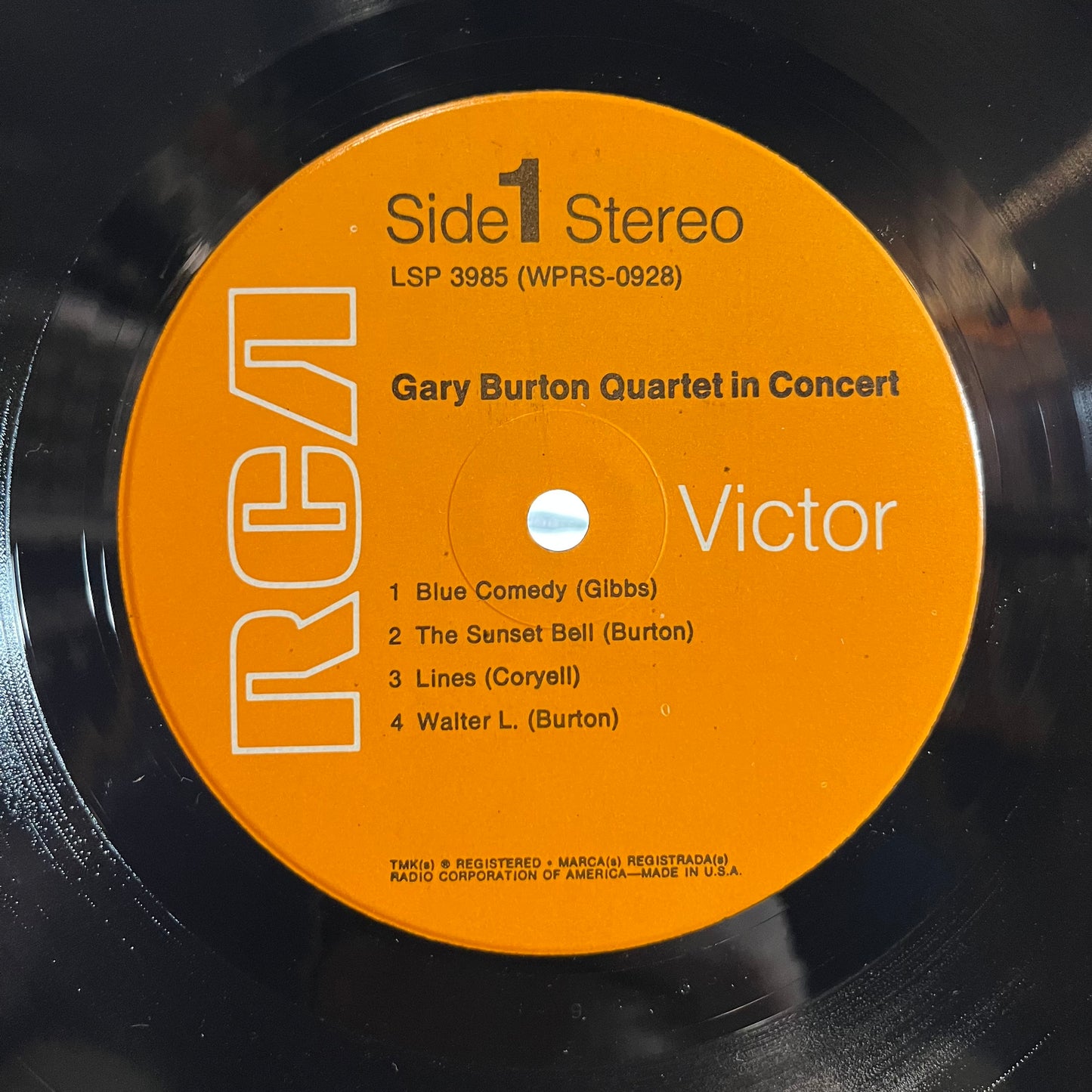 Gary Burton Quartet In Concert (VINYL) | Near Mint- (NM-) Excellent+ (EX+) - JAZZ / USED *NEAR MINT-*