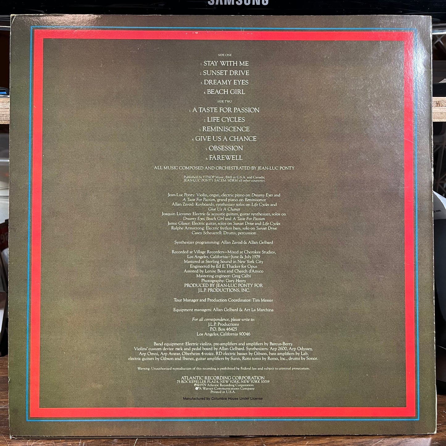 A Taste For Passion (VINYL) | Near Mint- (NM-) Near Mint- (NM-) - JAZZ / USED *NEAR MINT-*