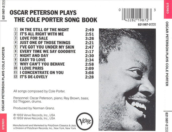 Oscar Peterson Plays The Cole Porter Songbook (CD) | Near Mint- (NM-) Near Mint (NM) - JAZZ / USED *NEAR MINT-*