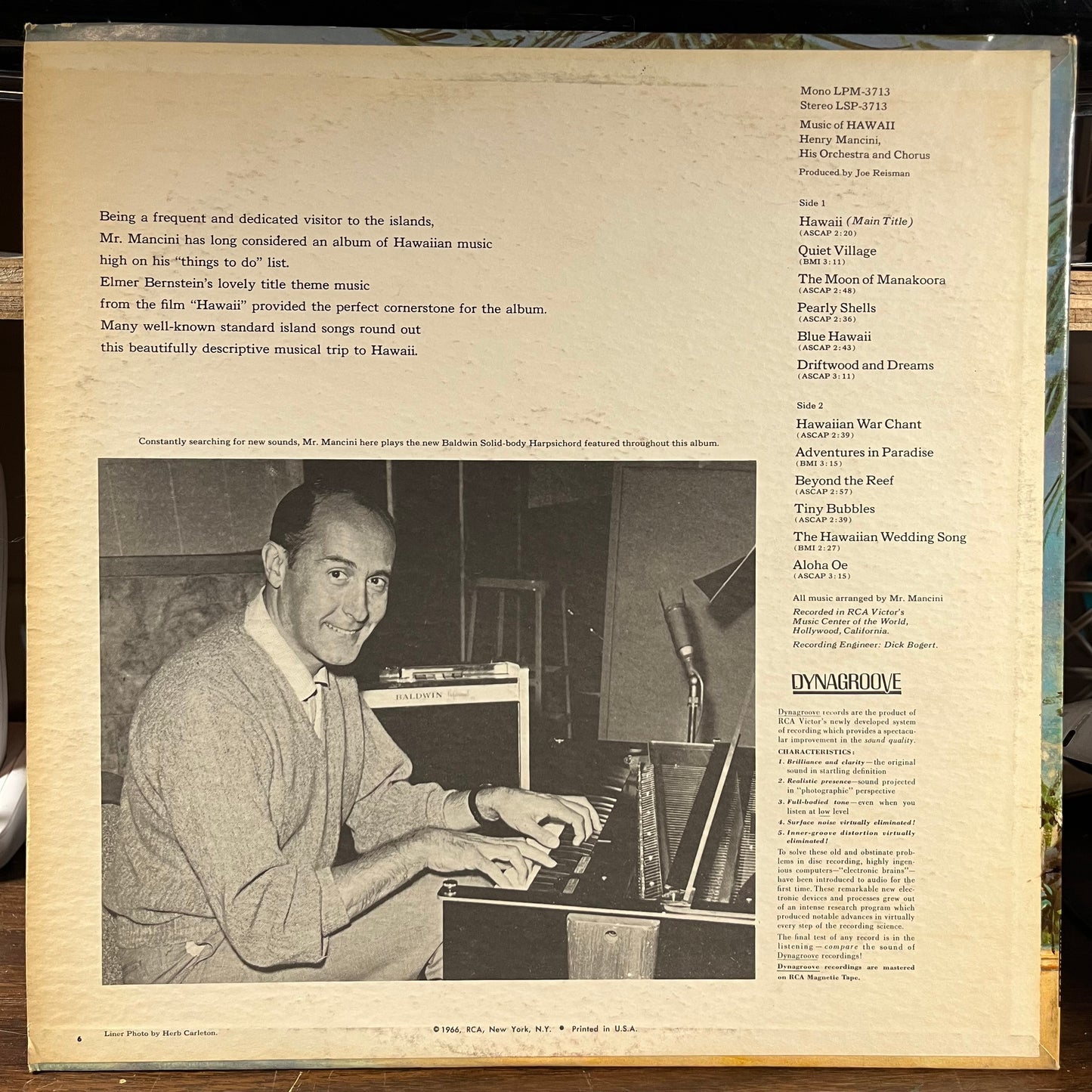 Music Of Hawaii (VINYL) | Near Mint- (NM-) Excellent+ (EX+) - JAZZ / USED *NEAR MINT-*