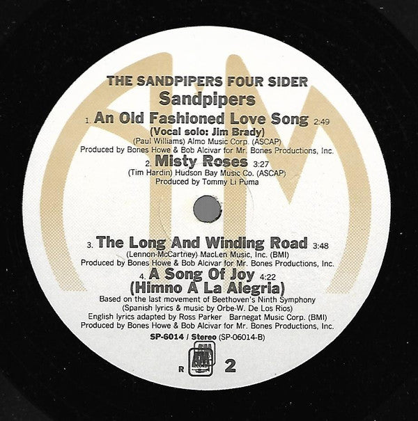 The Sandpipers Foursider 2xLP Near Mint (NM or M-) Near Mint (NM or M-)