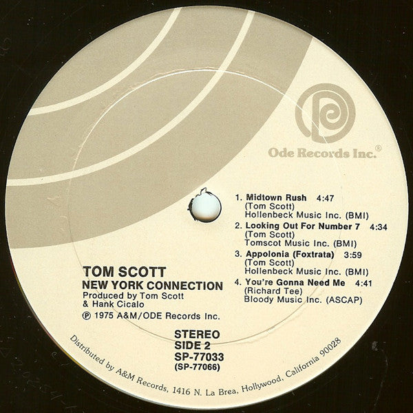 Tom Scott - New York Connection | Near Mint (NM) Near Mint (NM) - JAZZ / USED *NEAR MINT*