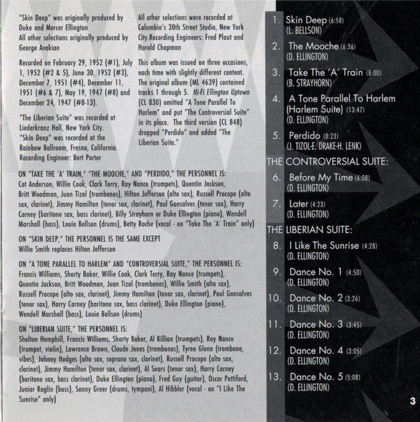 Ellington Uptown (CD) | Near Mint (NM or M-) Near Mint (NM or M-) - JAZZ / USED *NEAR MINT*