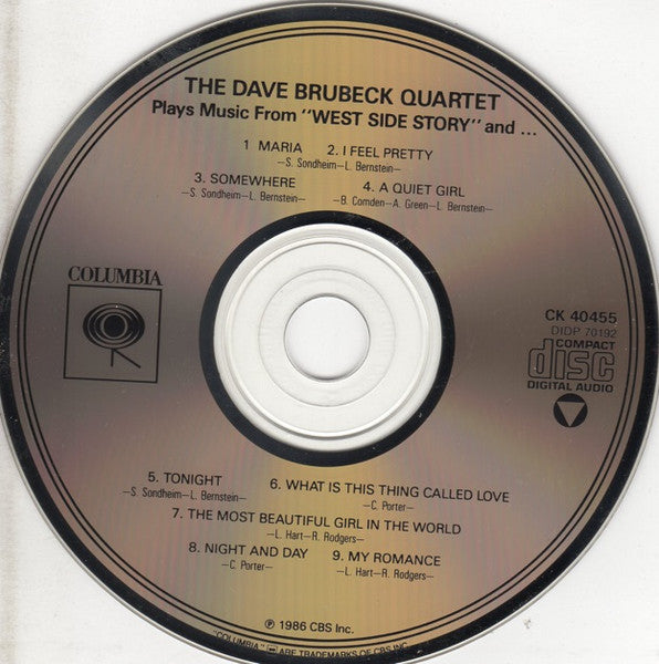 Plays Music From West Side Story And... (CD) | Near Mint (NM) Near Mint (NM) - JAZZ / USED *NEAR MINT*