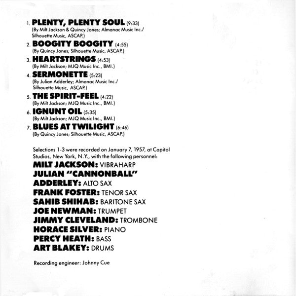 Plenty, Plenty Soul (CD) | Near Mint (NM) Near Mint (NM) - JAZZ / USED *NEAR MINT*