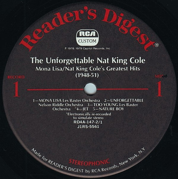 Nat King Cole The Unforgettable 8XLP BOX Near Mint (NM or M-) Near Mint (NM or M-)
