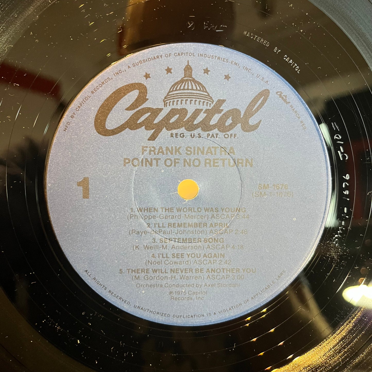 Frank Sinatra - Point Of No Return | Near Mint (NM) Near Mint (NM) - JAZZ / USED *NEAR MINT*