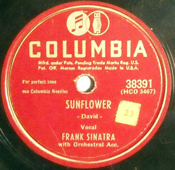 Once In Love With Amy / Sunflower (10" 78RPM RECORD) | Near Mint (NM) Generic - JAZZ / USED *NEAR MINT*
