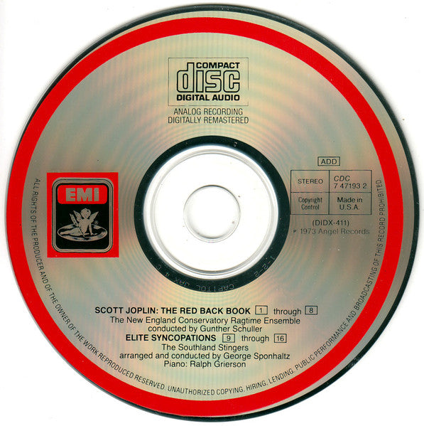 The Red Back Book · Elite Syncopations (CD) | Near Mint (NM) Near Mint (NM) - JAZZ / USED *NEAR MINT*
