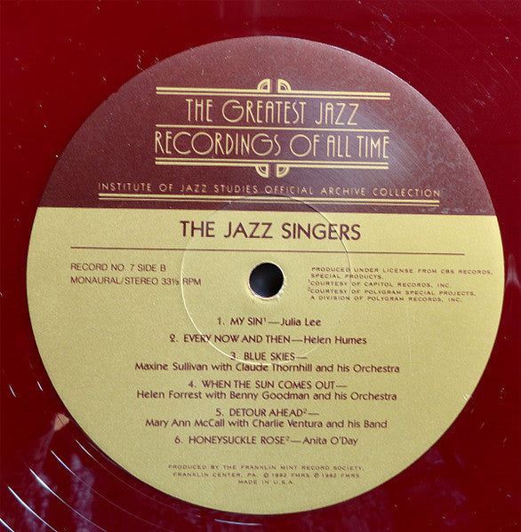 The Jazz Singers (BOX SET) | Near Mint (NM) Near Mint (NM) - JAZZ / USED *NEAR MINT*