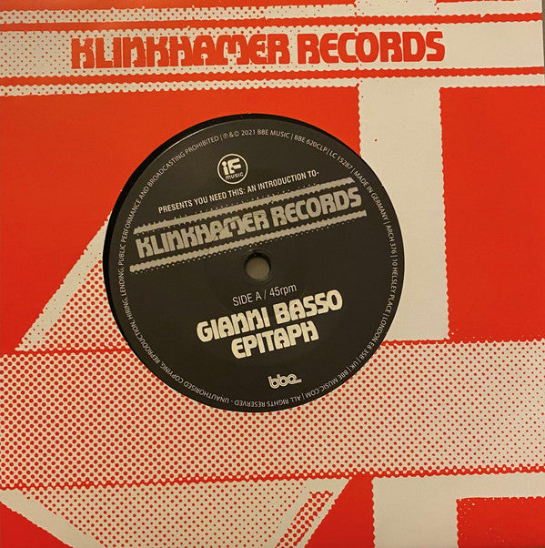 If Music Presents You Need This: An Introduction To Klinkhamer Records | Near Mint (NM) Mint (M)