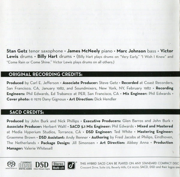Pure Getz (SACD) | Near Mint (NM or M-) Near Mint (NM or M-) - JAZZ / USED *NEAR MINT*