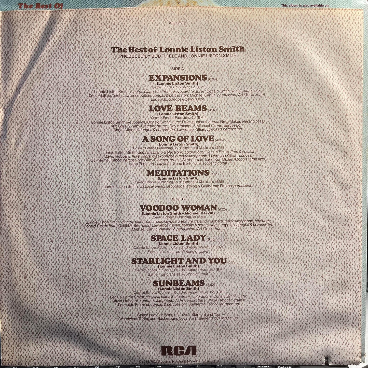 The Best Of Lonnie Liston Smith | Near Mint (NM) Near Mint (NM)