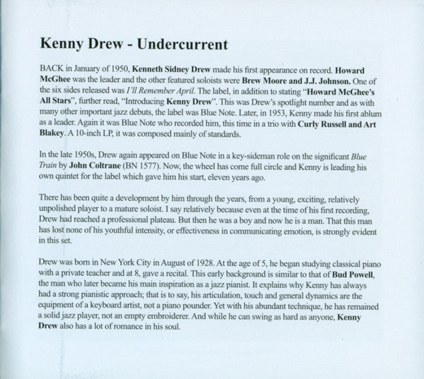 Undercurrent (CD) | Near Mint (NM or M-) Near Mint (NM or M-) - JAZZ / USED *NEAR MINT*