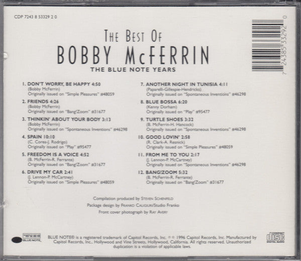 The Best Of Bobby McFerrin (CD) | Near Mint (NM) Near Mint (NM) - JAZZ / USED *NEAR MINT*
