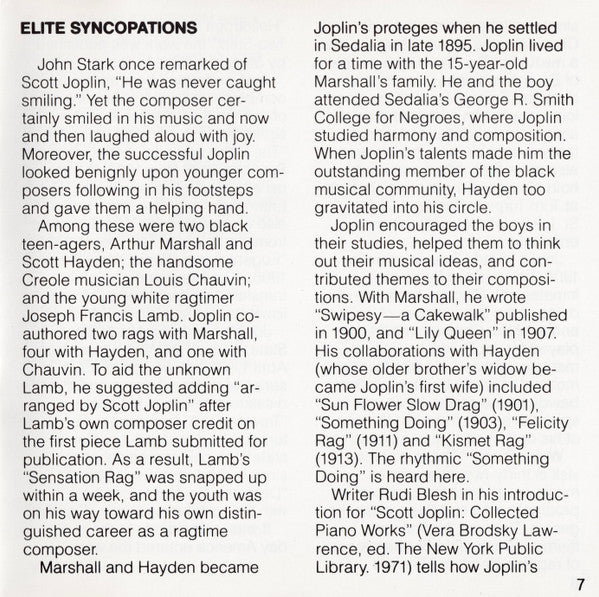 The Red Back Book · Elite Syncopations (CD) | Near Mint (NM) Near Mint (NM) - JAZZ / USED *NEAR MINT*