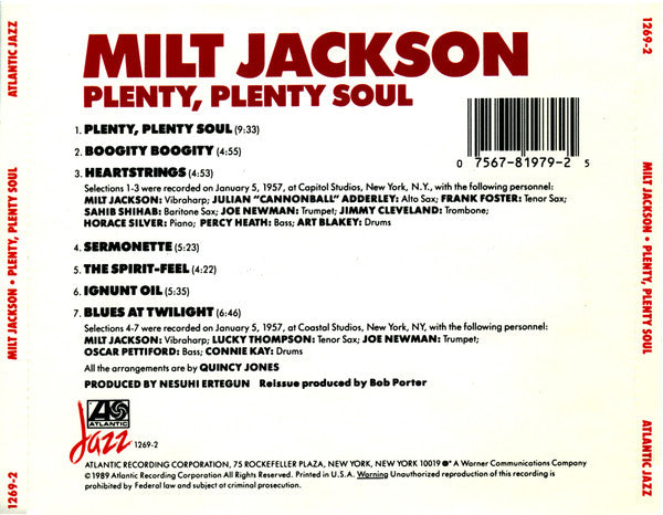 Plenty, Plenty Soul (CD) | Near Mint (NM) Near Mint (NM) - JAZZ / USED *NEAR MINT*