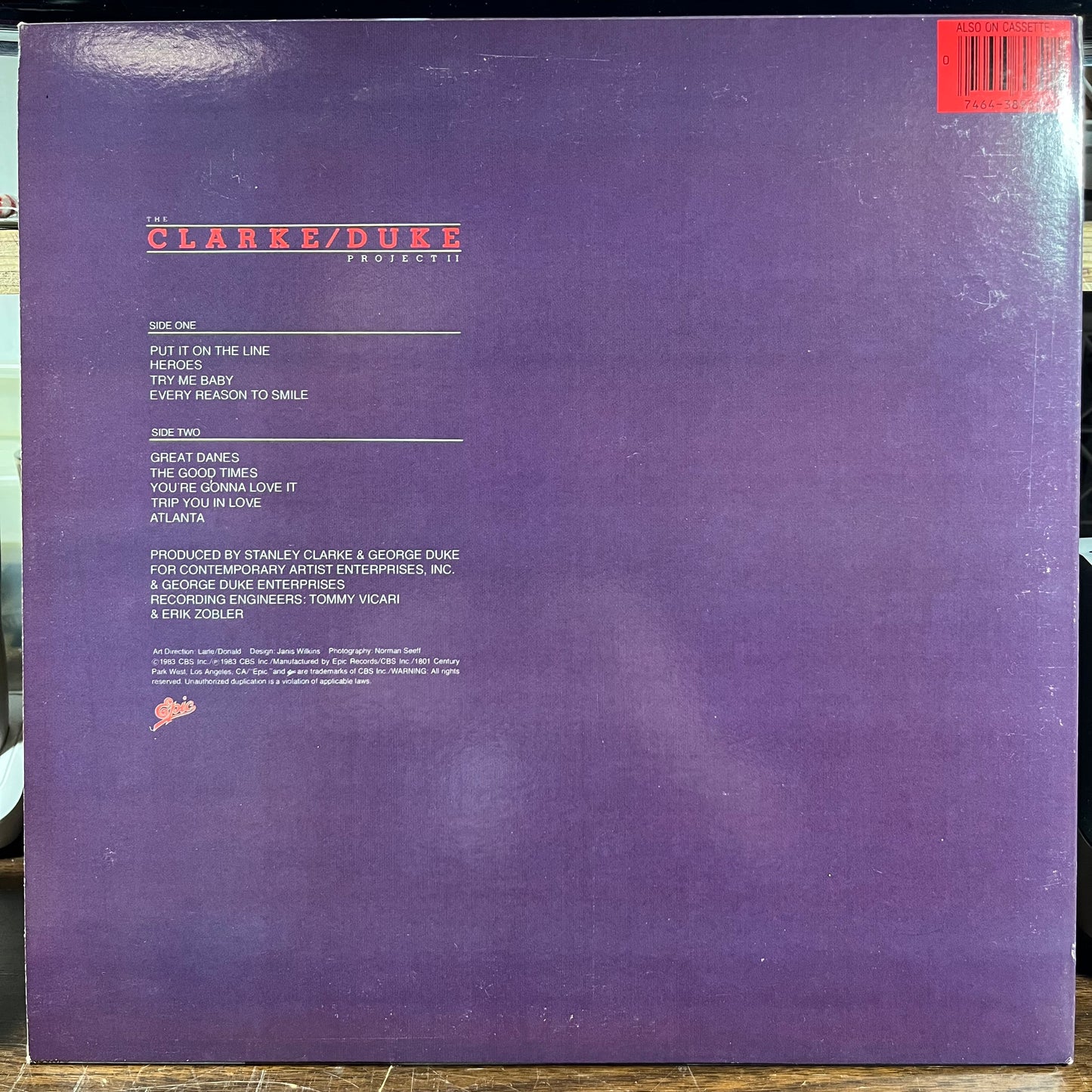The Clarke / Duke Project II (LP) | Near Mint (NM) Near Mint- (NM-) - JAZZ / USED *NEAR MINT*