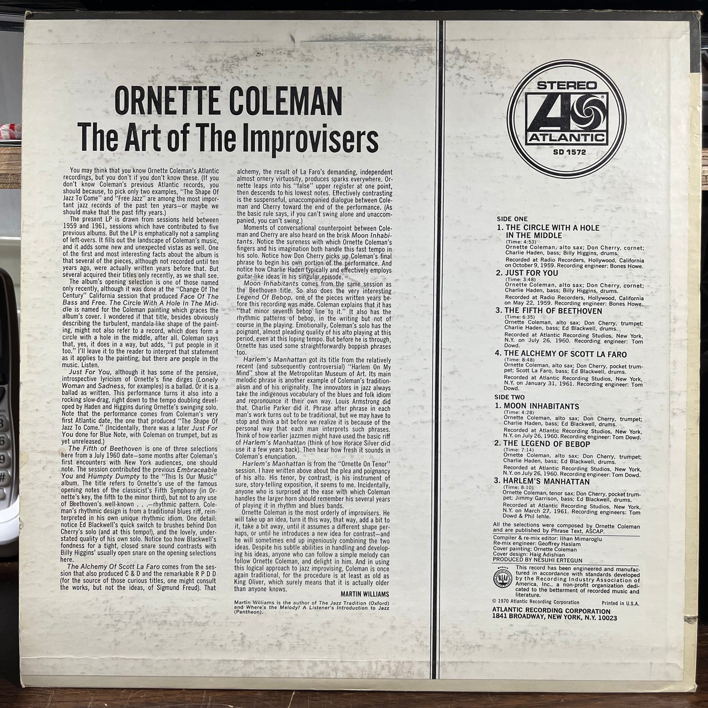 The Art Of The Improvisers (LP) | Near Mint (NM) Excellent (EX) - JAZZ / USED *NEAR MINT*