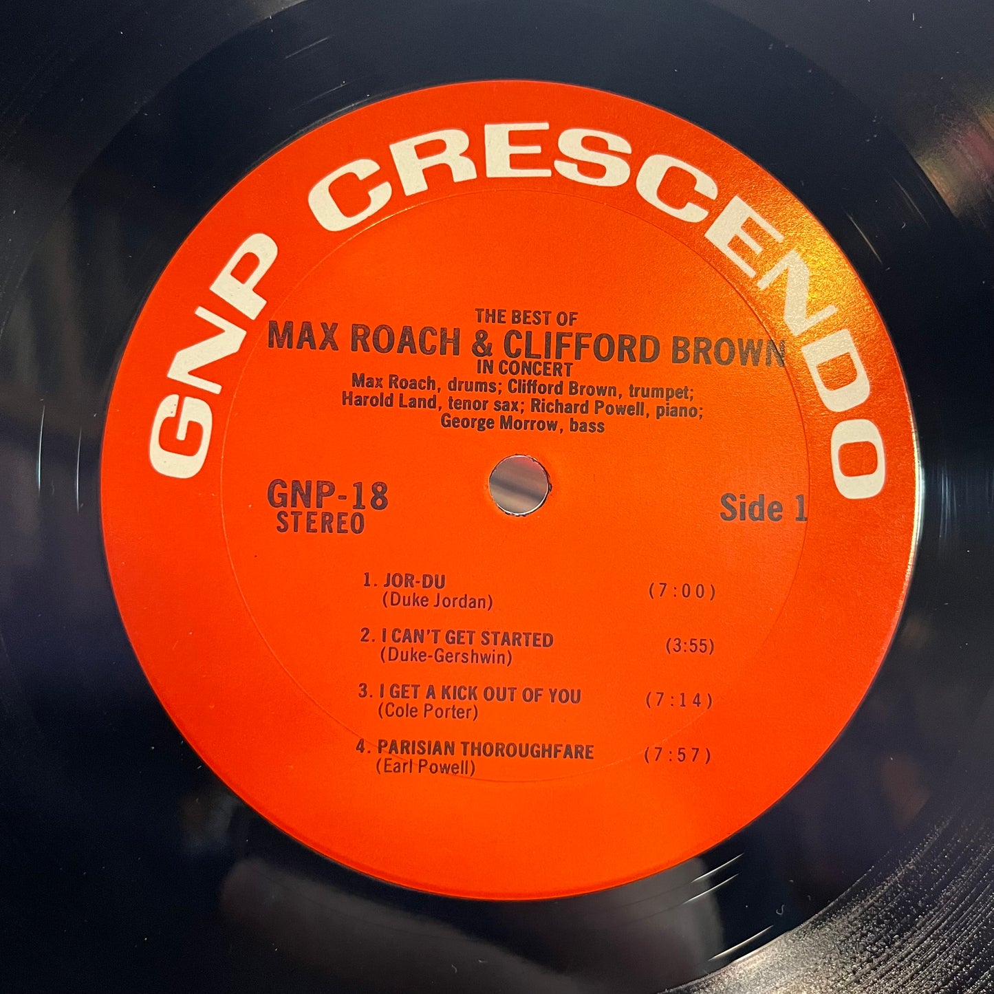 The Best Of Max Roach And Clifford Brown In Concert (VINYL) | Near Mint (NM) Near Mint (NM) - JAZZ / USED *NEAR MINT*