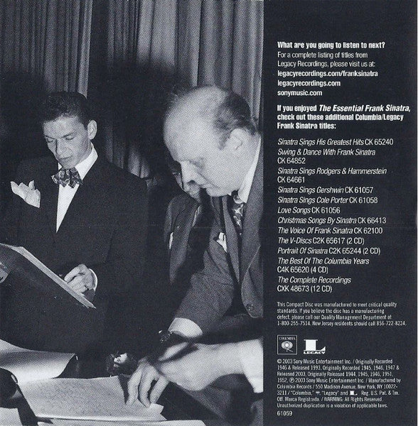 The Essential Frank Sinatra - The Columbia Years (CD) | Near Mint (NM) Near Mint (NM) - JAZZ / USED *NEAR MINT*