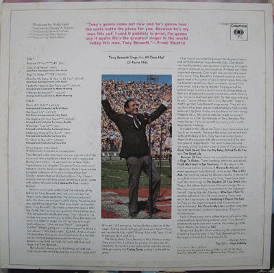 Tony Bennett Sings His All-Time Hall Of Fame Hits LP Near Mint (NM or M-) Near Mint (NM or M-)