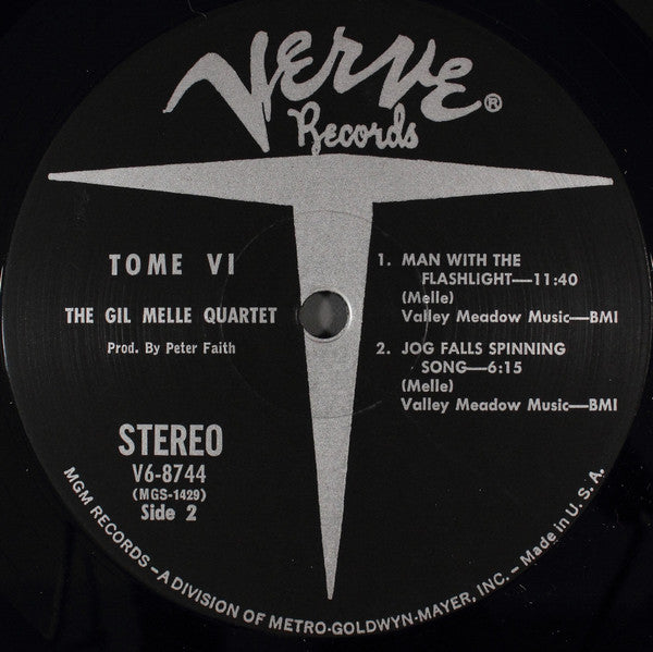 Gil Mellé - Tome VI (VINYL LP) | Near Mint (NM or M-) Very Good Plus Plus (VG++) - JAZZ / USED *NEAR MINT*