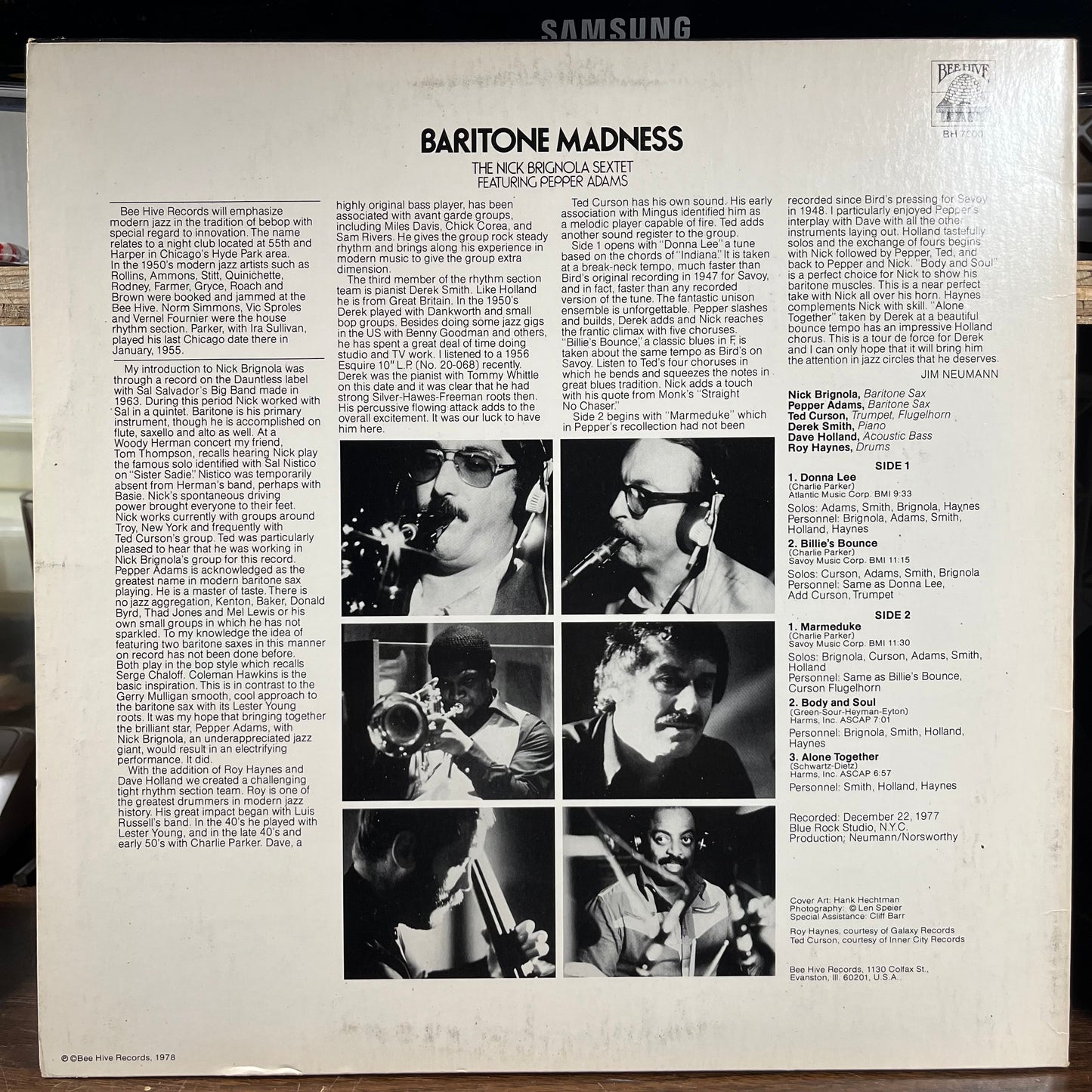 Baritone Madness (LP) | Near Mint (NM) Near Mint- (NM-) - JAZZ / USED *NEAR MINT*