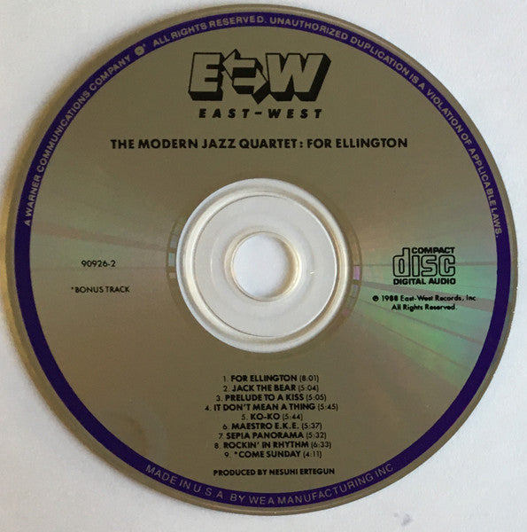 For Ellington (CD) | Near Mint (NM) Near Mint (NM) - JAZZ / USED *NEAR MINT*