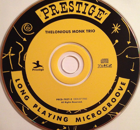 Thelonious Monk Trio (CD) | Near Mint (NM or M-) Near Mint (NM or M-) - JAZZ / USED *NEAR MINT*