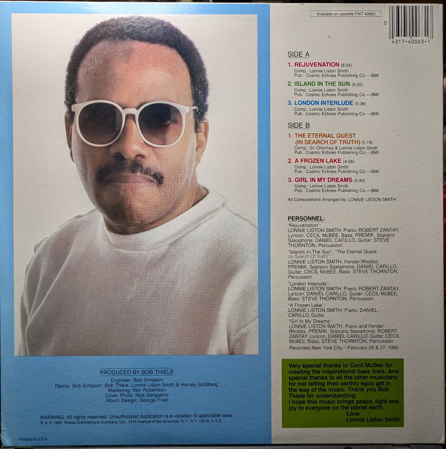 Rejuvenation (VINYL) | Near Mint (NM or M-) Near Mint (NM or M-) - JAZZ / USED *NEAR MINT*