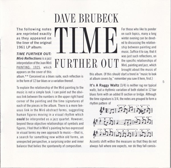 Time Further Out (Miro Reflections) (CD) | - JAZZ / USED *NEAR MINT*