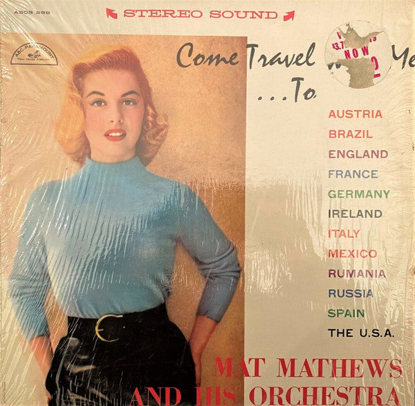The Mat Mathews Orchestra - Come Travel With Me... | Near Mint (NM) Excellent (EX) - JAZZ / USED *NEAR MINT*