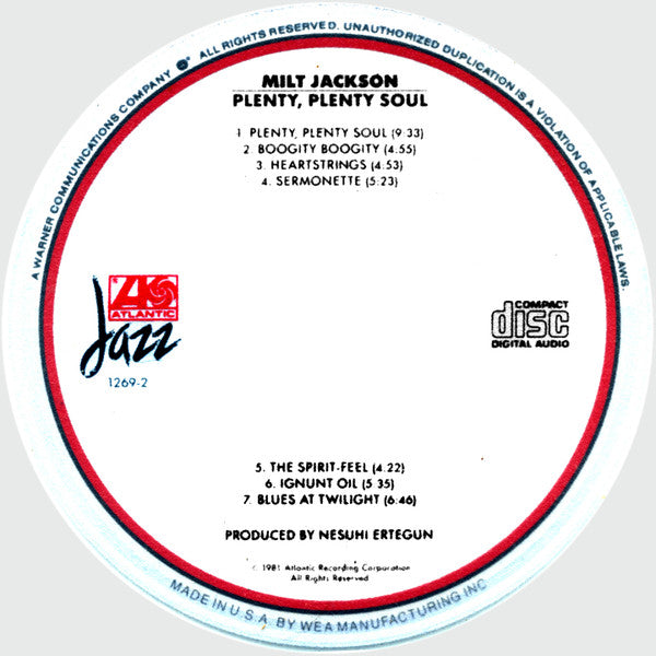Plenty, Plenty Soul (CD) | Near Mint (NM) Near Mint (NM) - JAZZ / USED *NEAR MINT*