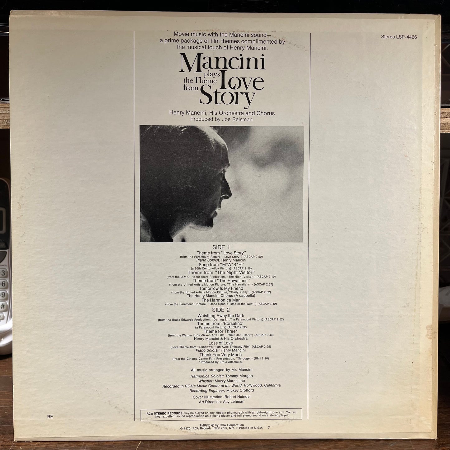 Mancini Plays The Theme From "Love Story" (VINYL) | Near Mint (NM) Excellent+ (EX+) - JAZZ / USED *NEAR MINT*