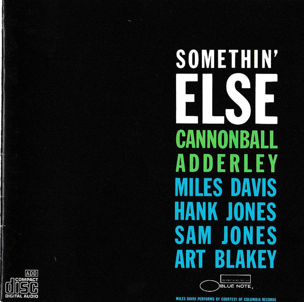 Somethin' Else (CD) | Near Mint (NM) Near Mint (NM) - JAZZ / USED *NEAR MINT*